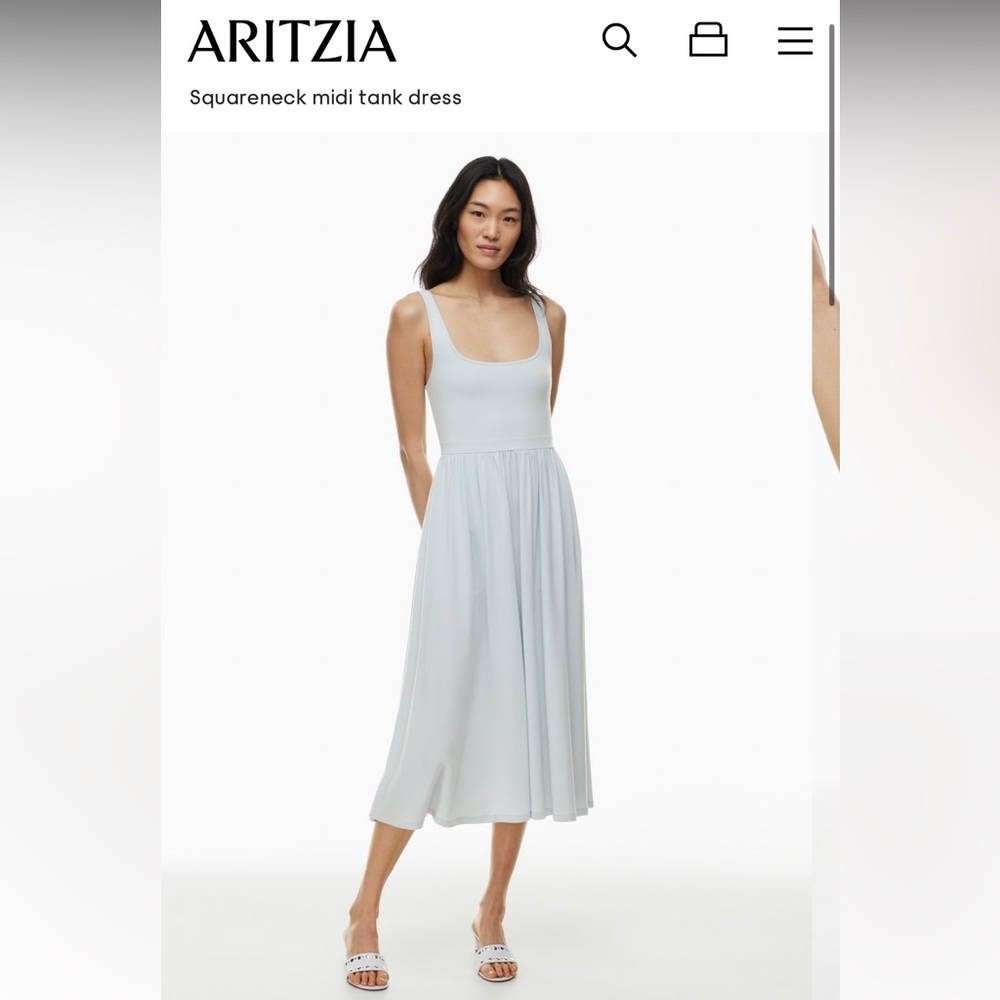 Aritzia Wilfred market dress in grey, size XS